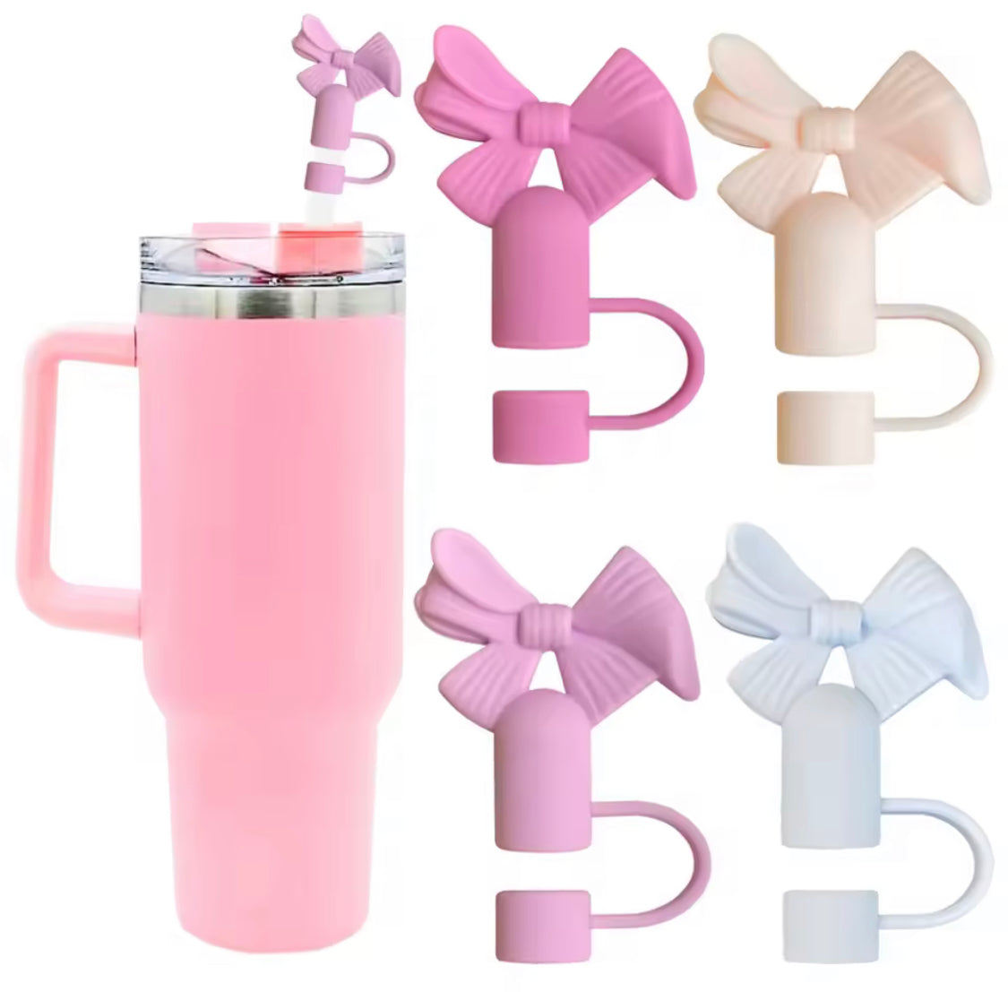 Set Of 3 Silicone Straw Topper, Dust Proof Tumbler Straw Cover, Reusable Straw Tips, Straw Cup Accessories Set Of 3 Silicone Straw Topper, Dust Proof Tumbler Straw Cover, Reusable Straw Tips, Straw Cup Accessories